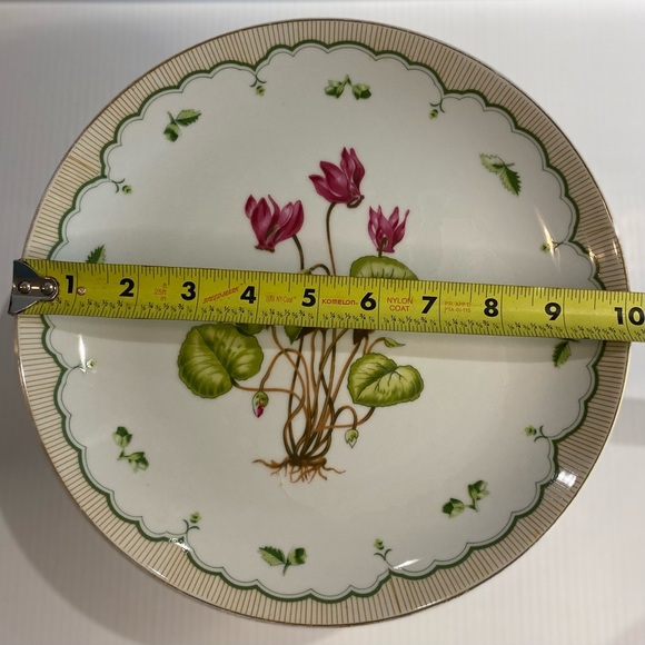 Vintage Georges Briard Mid-Century Victorian Garden Pedestal Cake Stand w/server - Picture 7 of 12